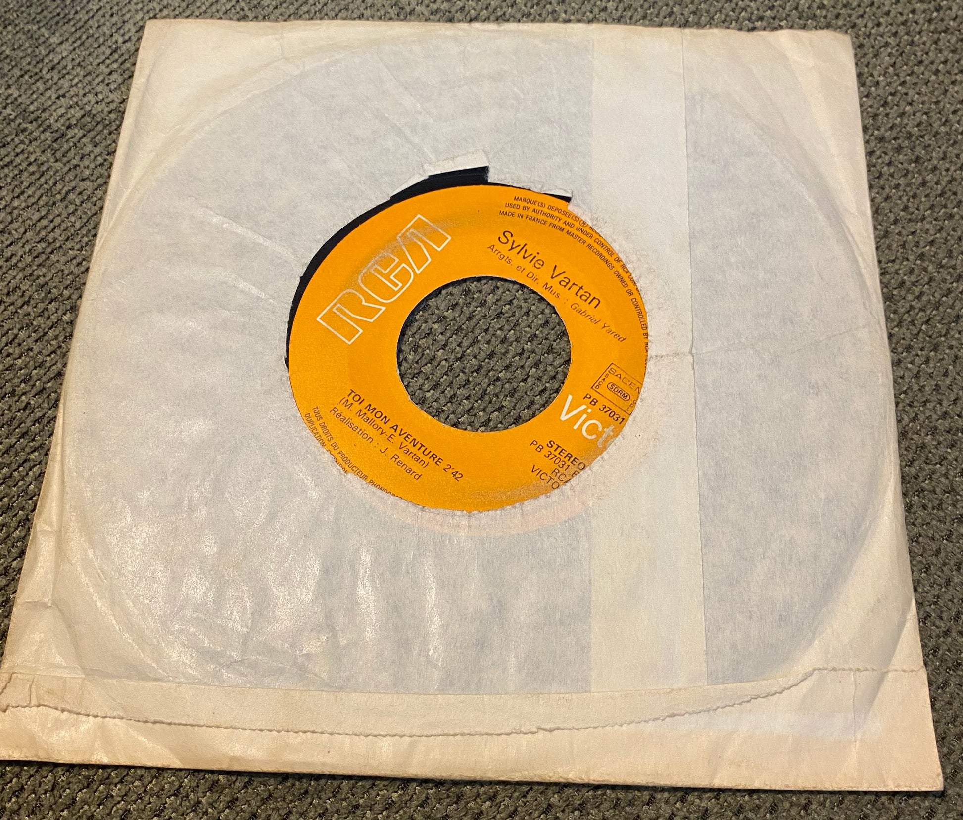 Disque vinyle Sylvie Vartan. Shang Shang A Lang