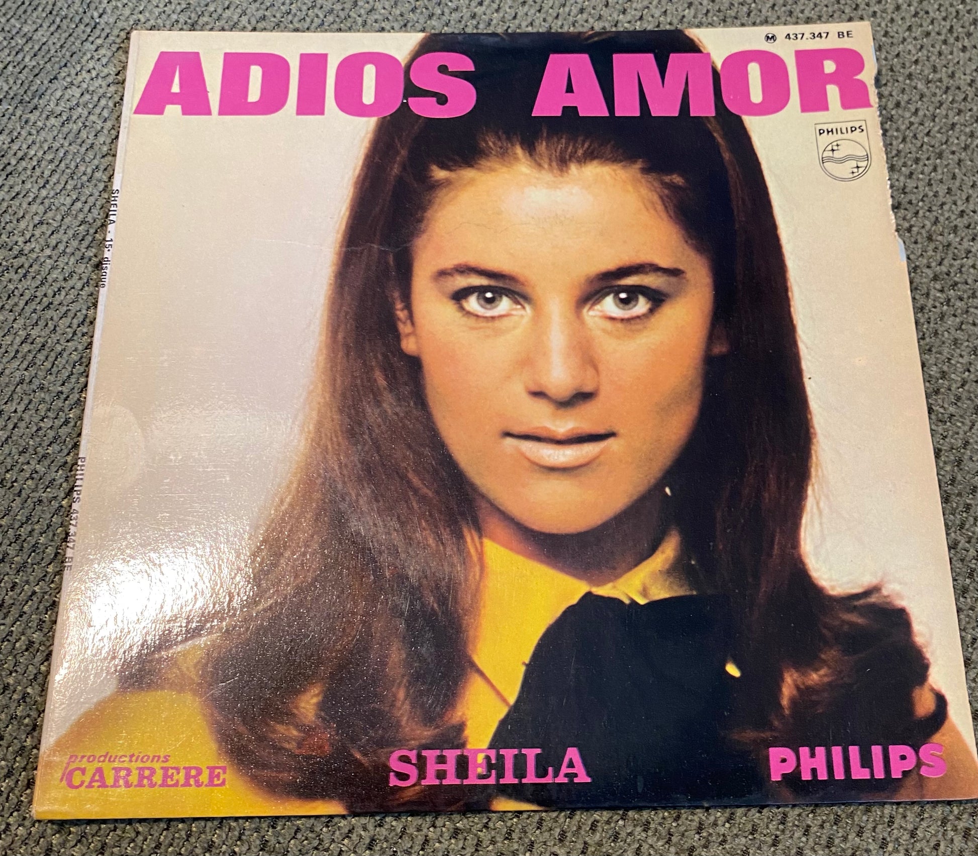 Disque vinyle 45 Tours Sheila. Adio Amor