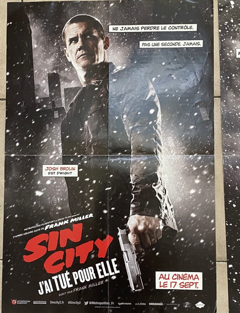 Affiches de films posters Sin City 54X40 Lot de 4