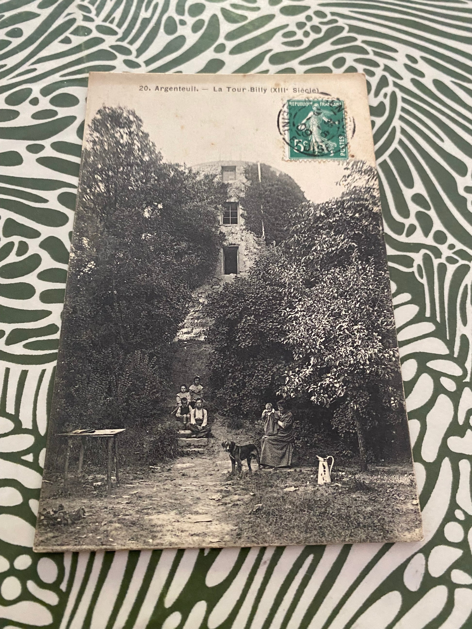 Carte postale ancienne Argenteuil. La tour Billy ( XIII siècle) 1909