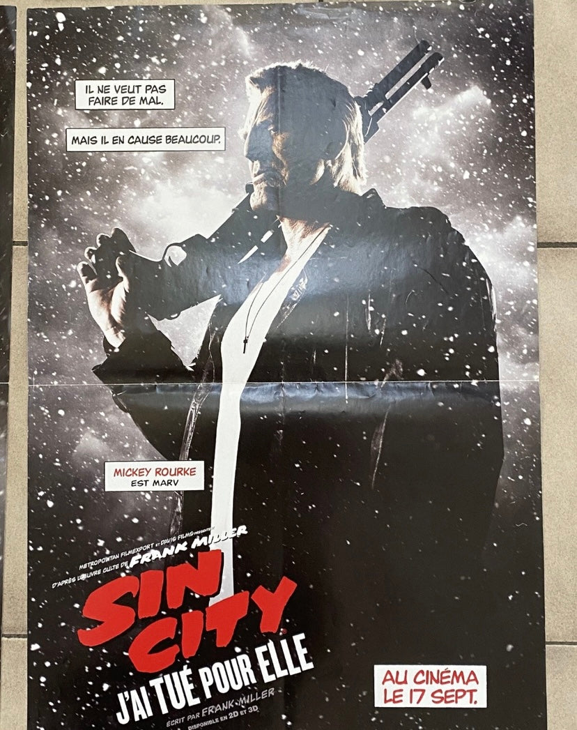 Affiches de films posters Sin City 54X40 Lot de 4