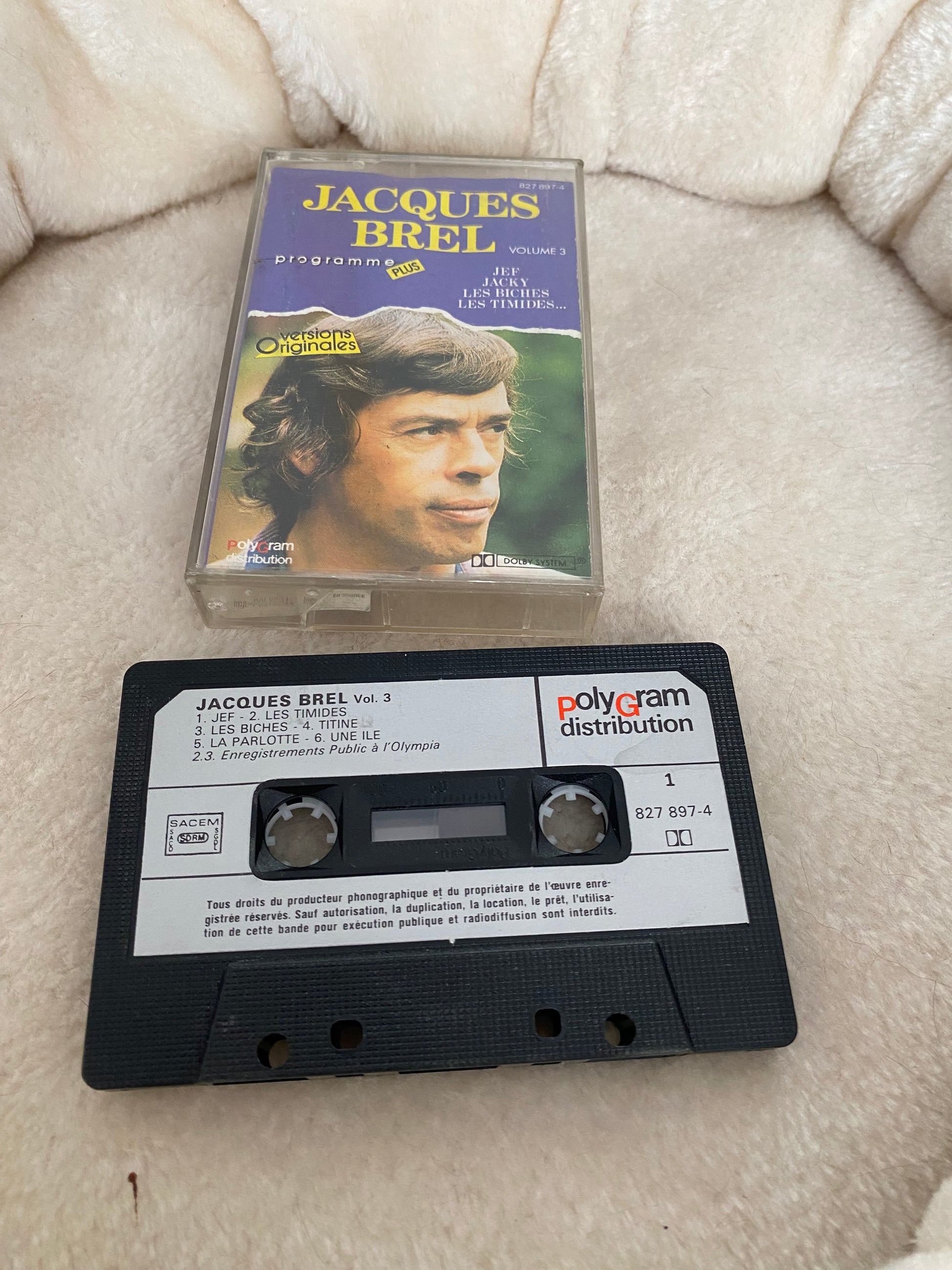 Cassette audio Jacques Brel. Volume 3