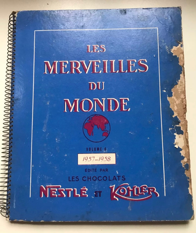 Album d’images Nestlé ancien 1957-1958. Complet. Les merveilles du monde