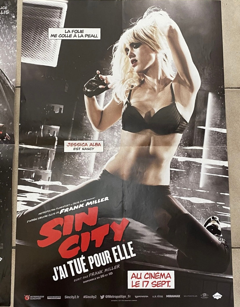 Affiches de films posters Sin City 54X40 Lot de 4