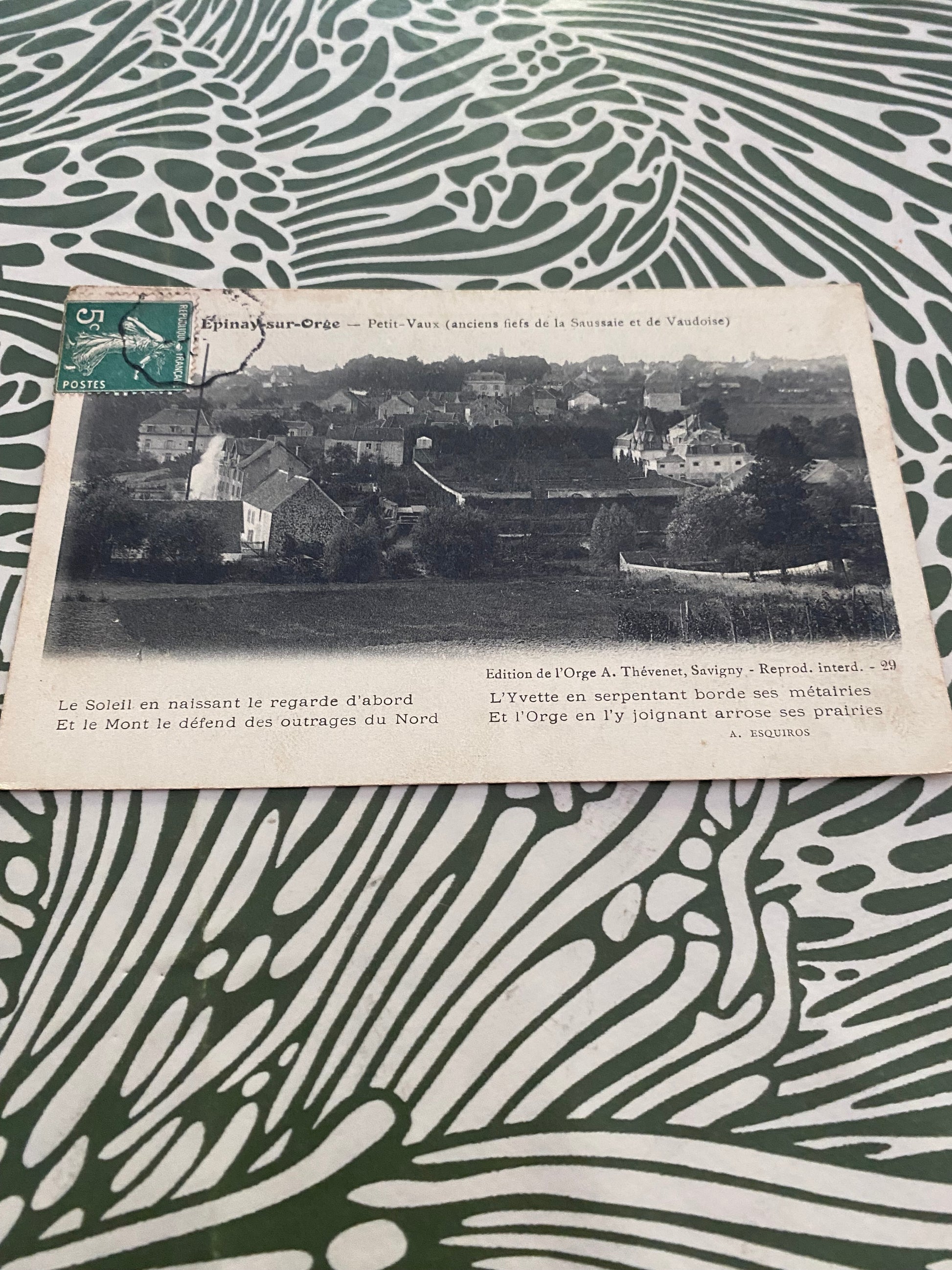 Carte postale ancienne Épinay-sur-Orge. Petit Vaux