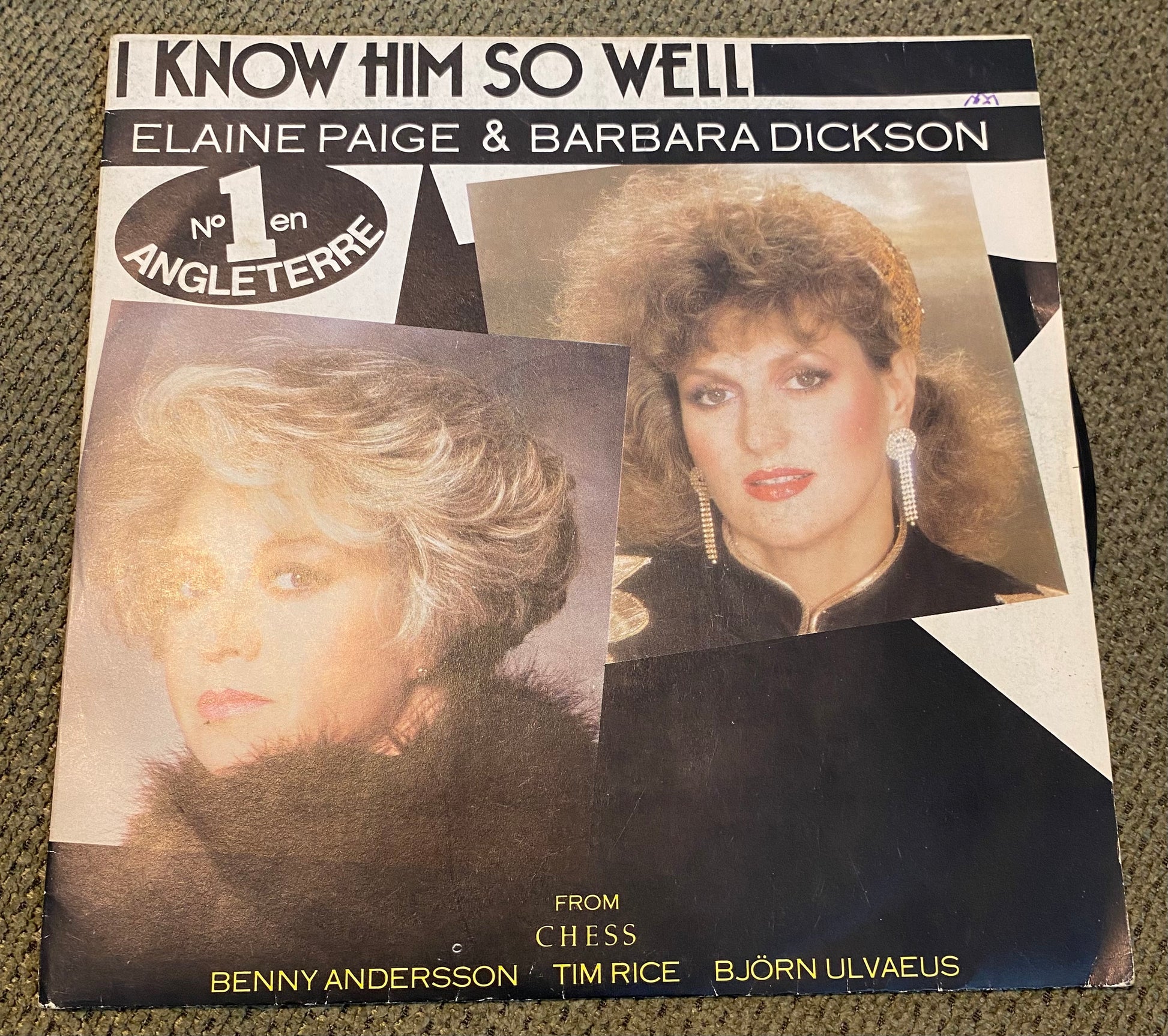Disque vinyle 45 tours Elaine Paige & Barbara Dickson