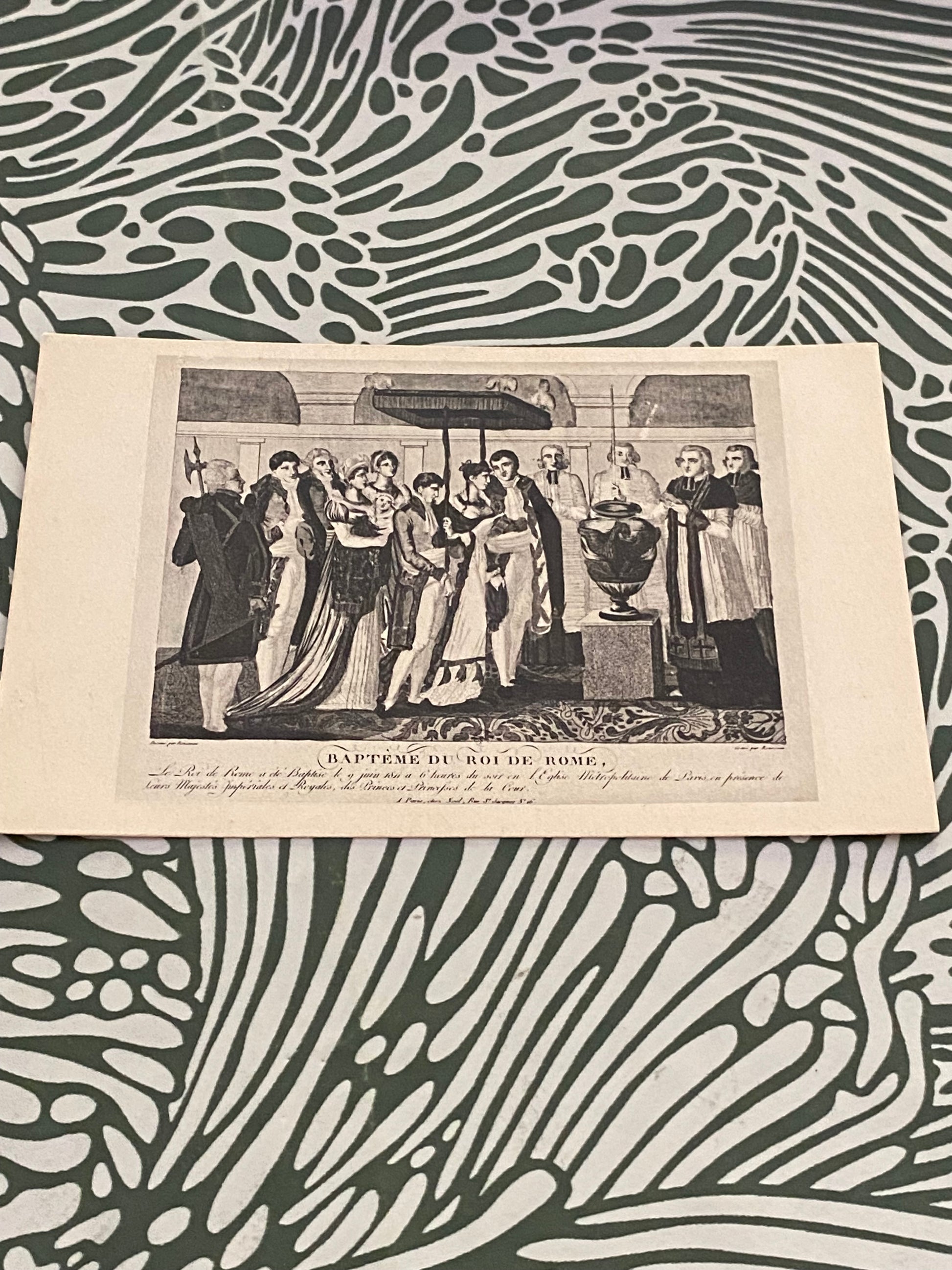 Carte postale Baptême du Roi de Rome