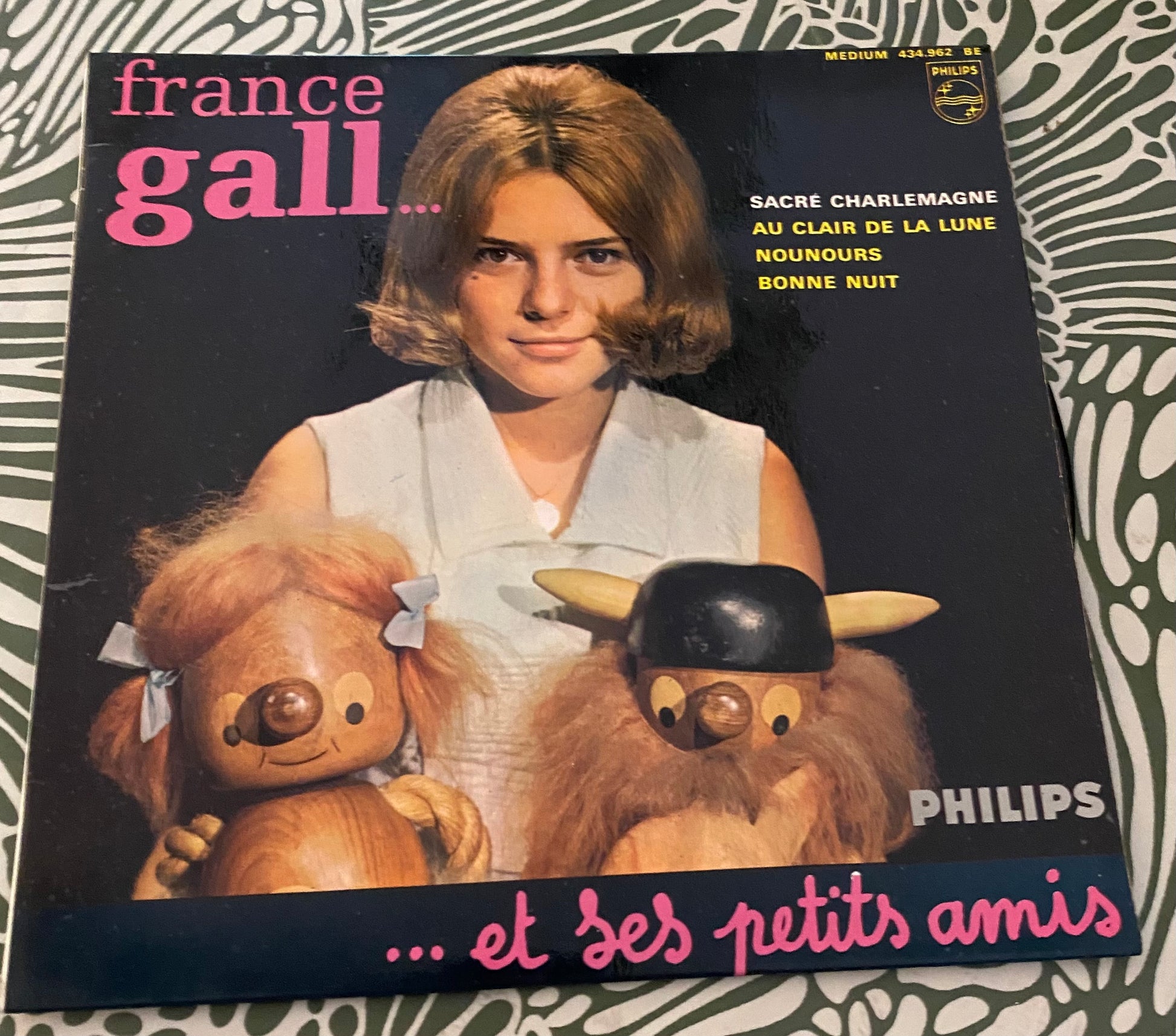 Disque vinyle 45 Tours France Gall et ses petits amis. Sacré Charlemagne