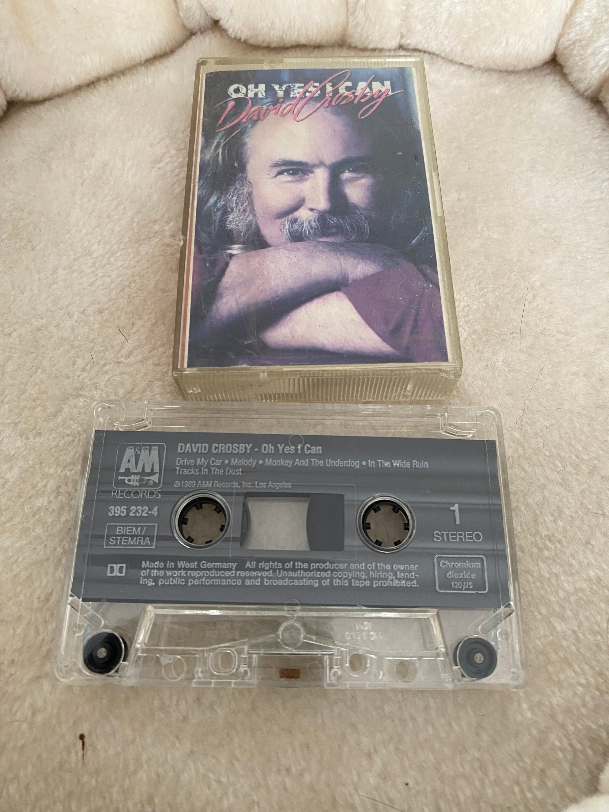 Cassette audio David Crosby. Oh yes I can