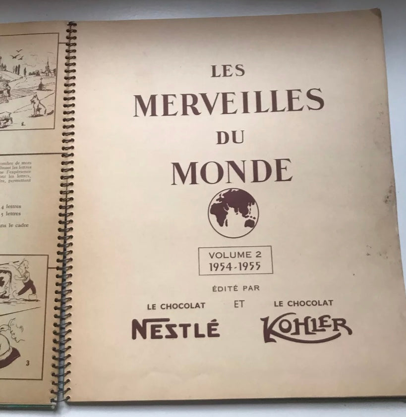 Album d’images, Nestlé, 1954–1955, les merveilles du monde complet