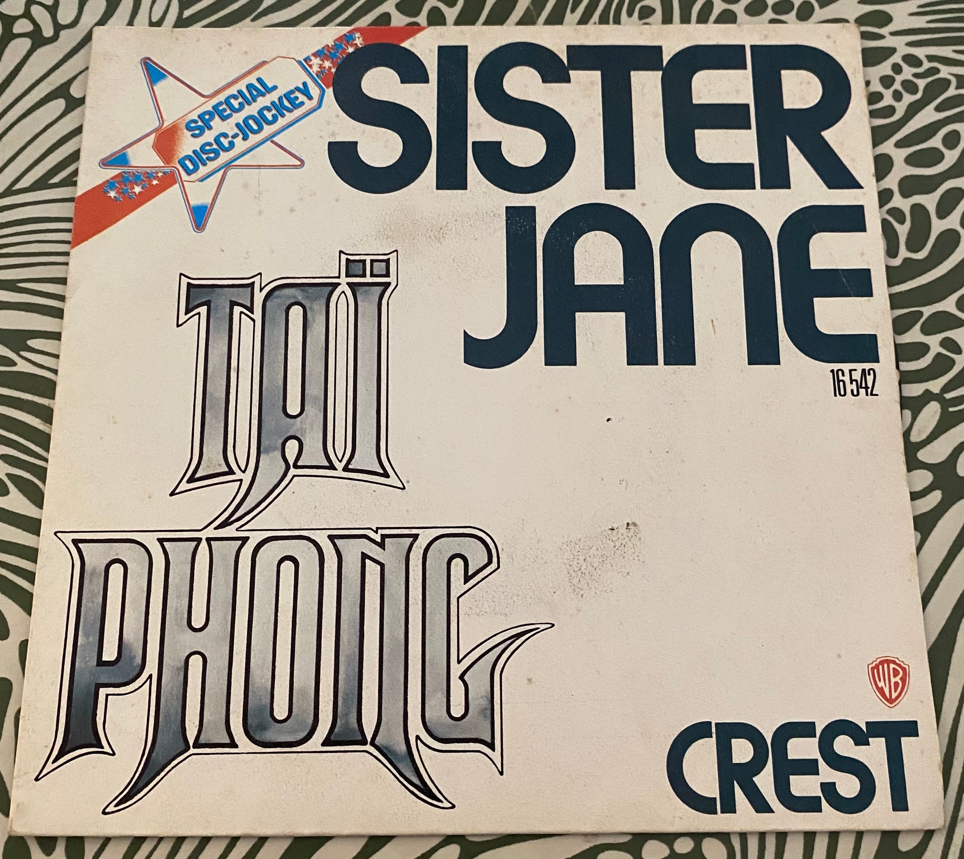 Disque vinyle 45 Tours Taï Phong. Sister jane