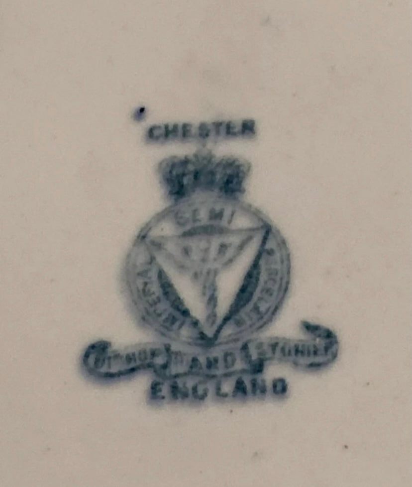 Plat à tarte gâteau Chester Semi Impérial porcelaine Bishop&Stomier D23