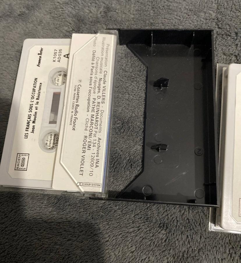 Cassette audio Les Français sont l’occupation. Radio France Lot de 2