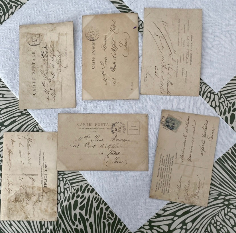 Cartes postales anciennes Fantasy Lot de 6 début 1900