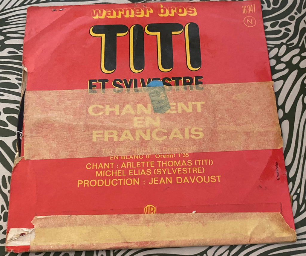 Disque vinyle 45 Tours Titi et Sylvestre chantent en français