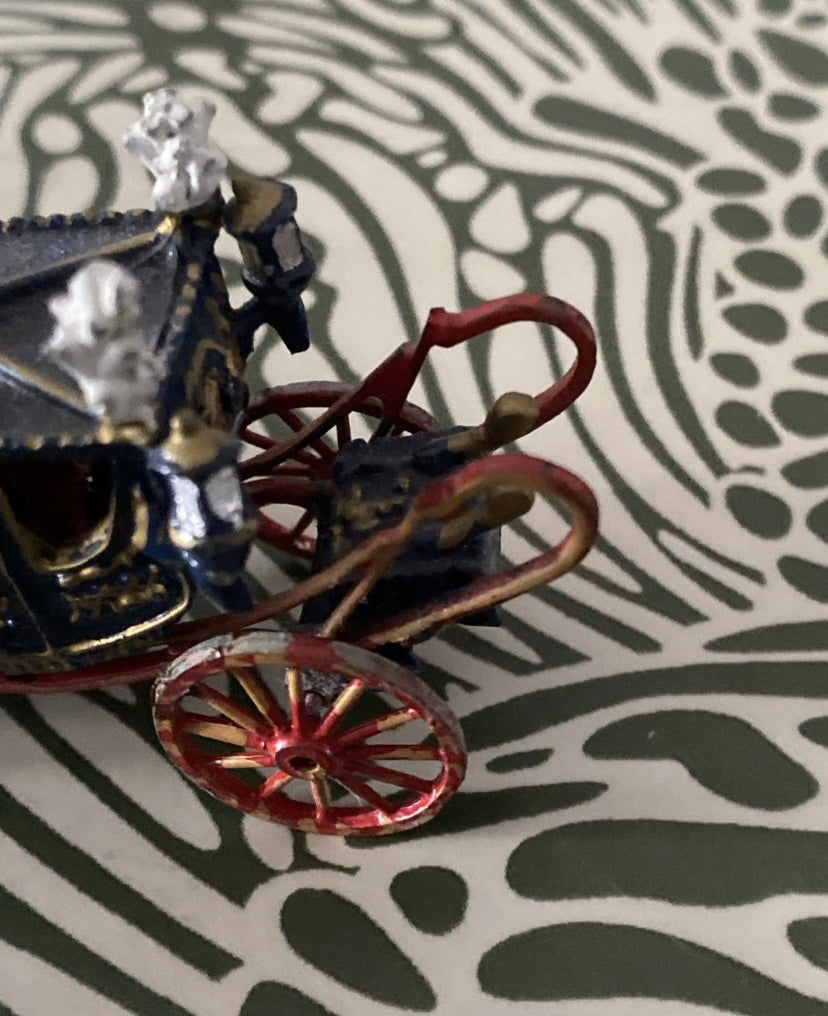 Figurines anciennes CBG Mignot Carrosse Le Sacre de Napoléon en plomb. Petite taille voir Photos