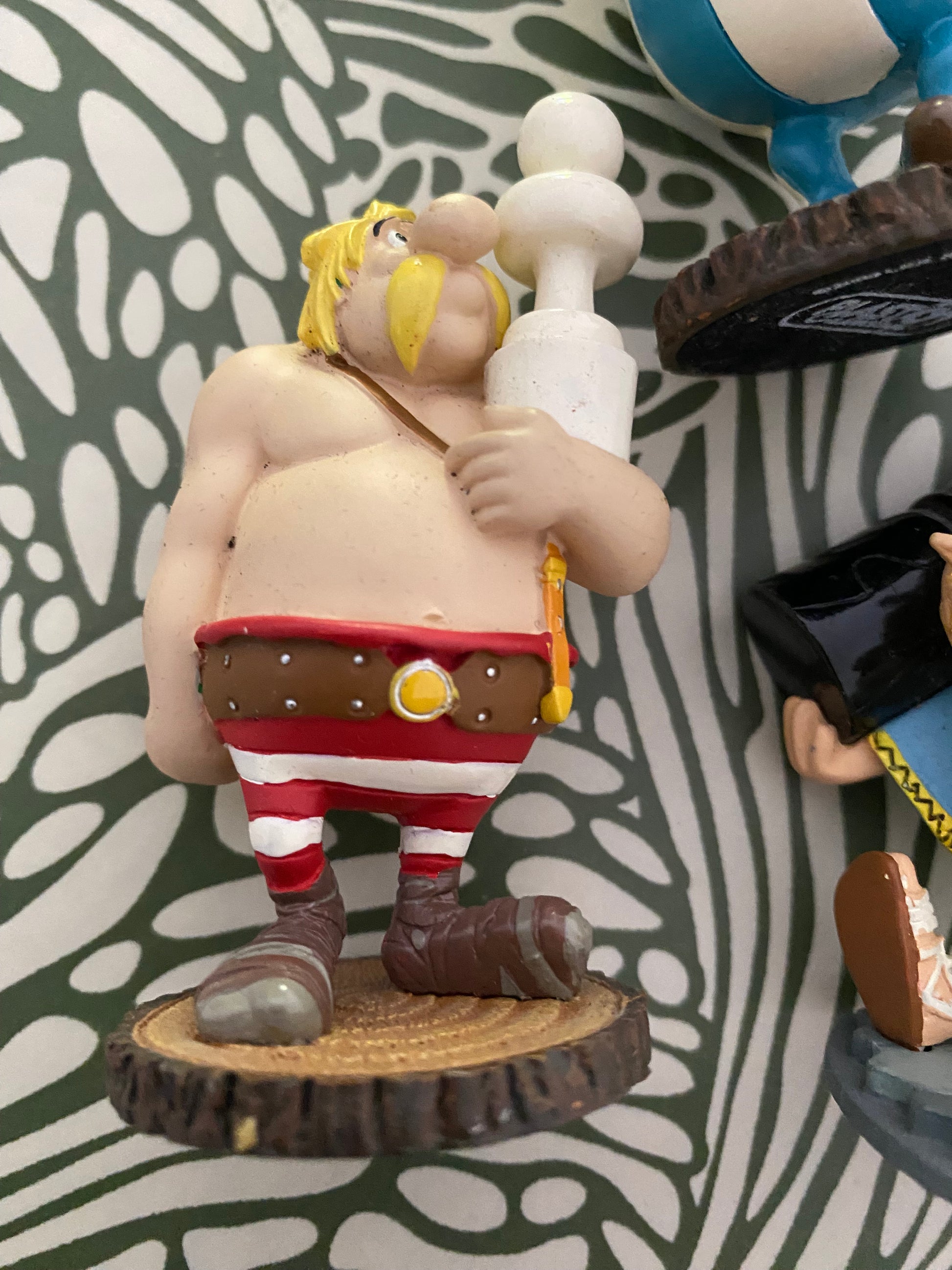 Figurines anciennes en plomb Astérix et Obelix Plastoy. Pour jeux d’échecs Lot de 3.