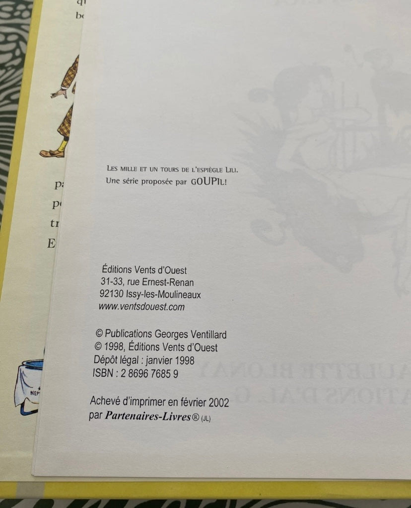 BD Lili à l’opéra. Vents d’Ouest 2002