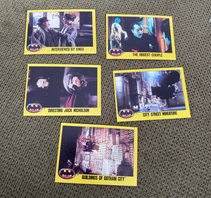 Images cartes anciennes Batman Lot de 5. En anglais