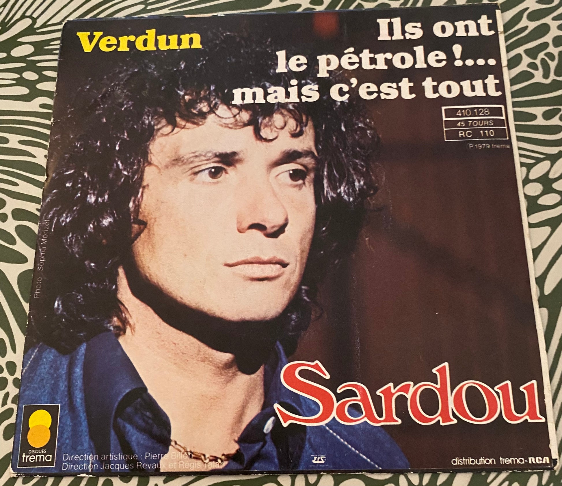 Disque vinyle 45 Tours Michel Sardou. Verdun