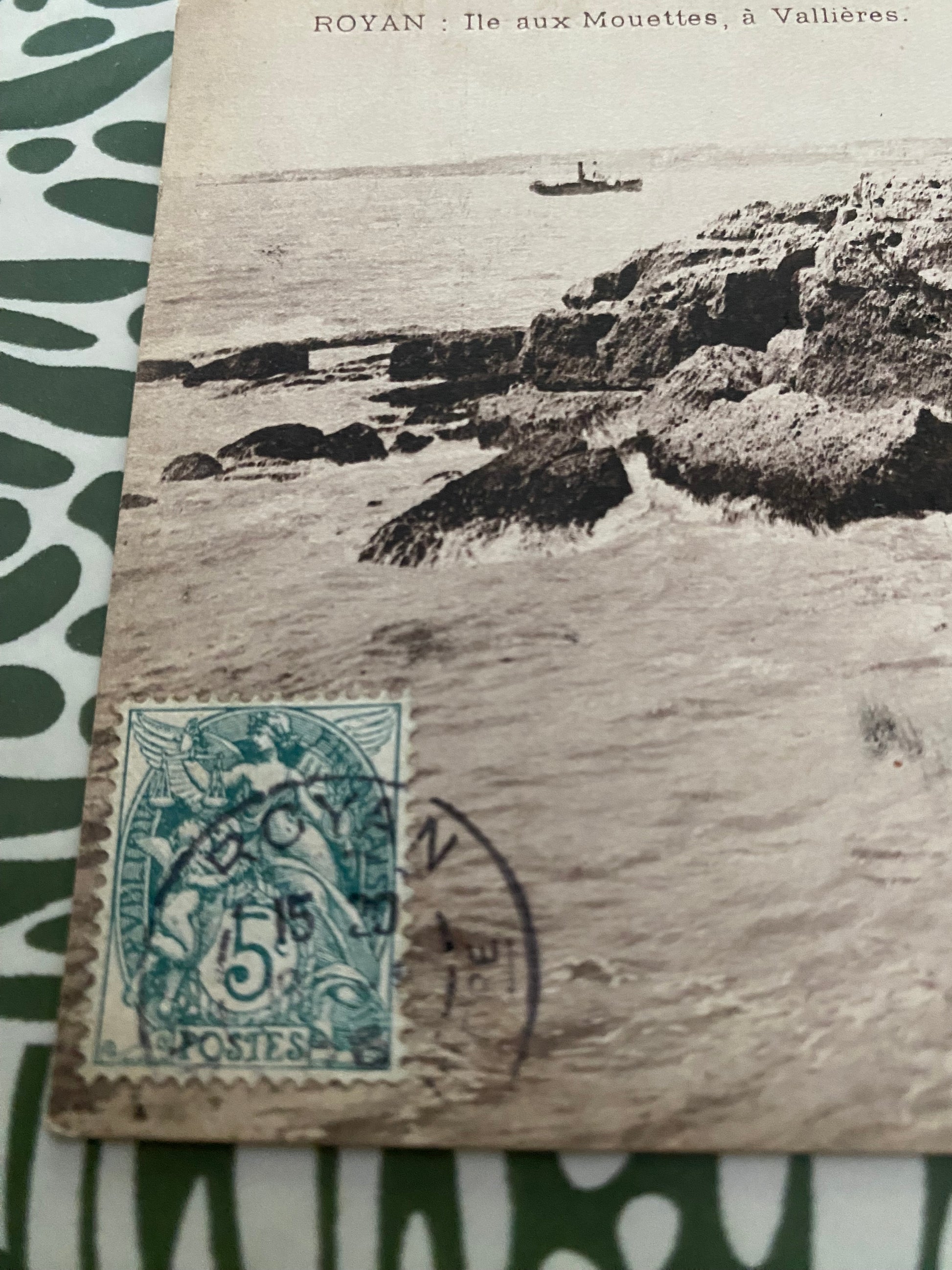 Carte postale ancienne. Royan Île aux Mouettes à Vallières