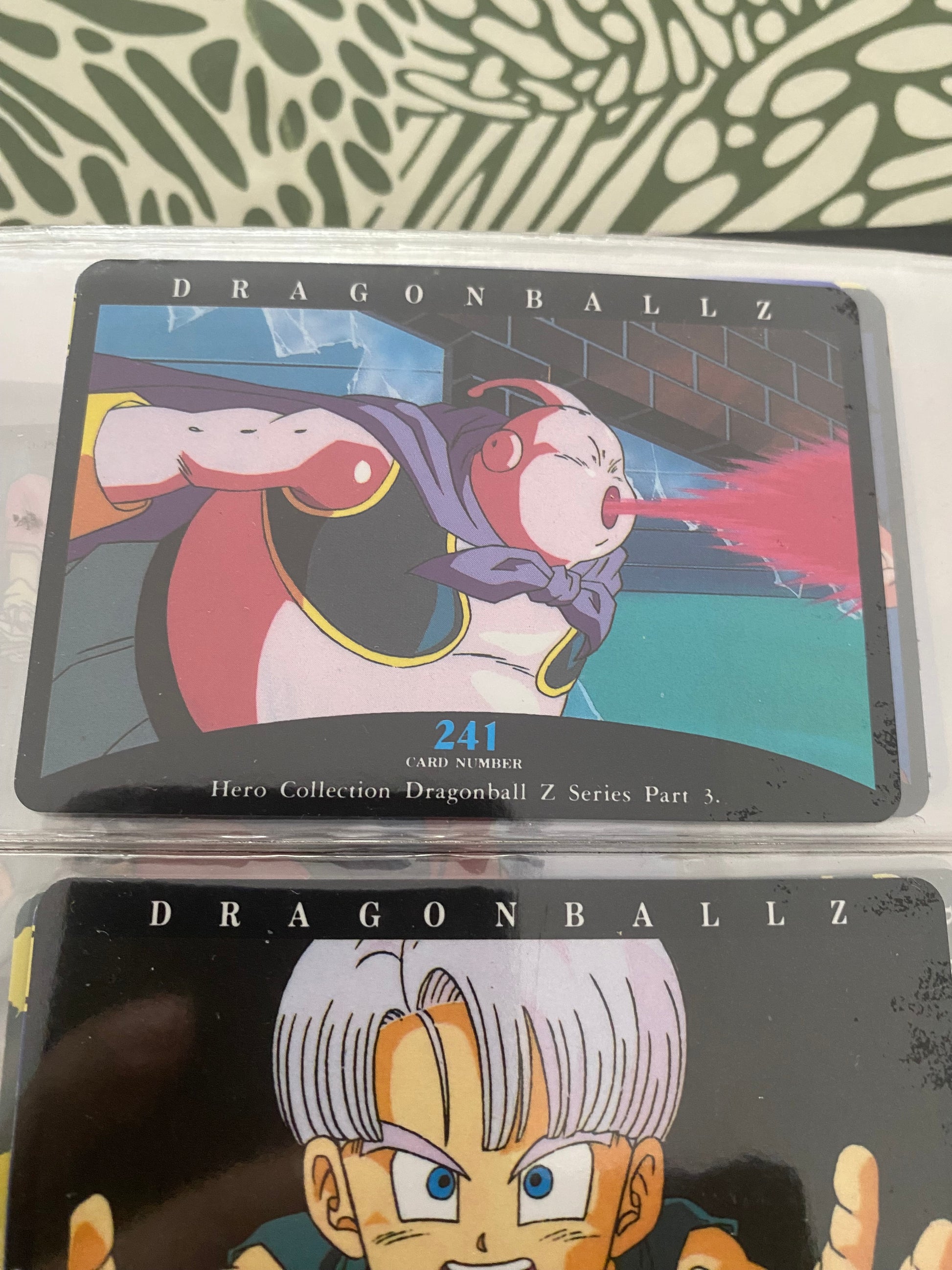 Dragon Ball Z part 3 cartes de collection numéro 241.242.243.244 Lot de 4