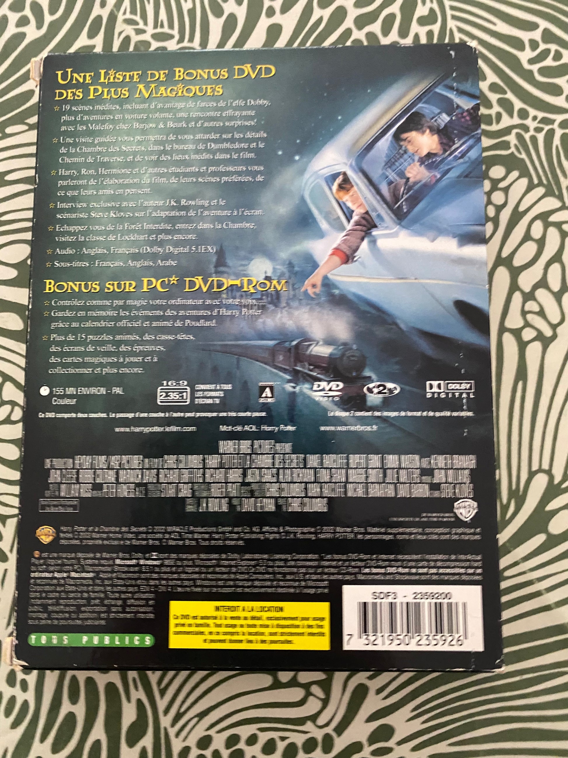 DVD Harry Potter et la chambre des secrets