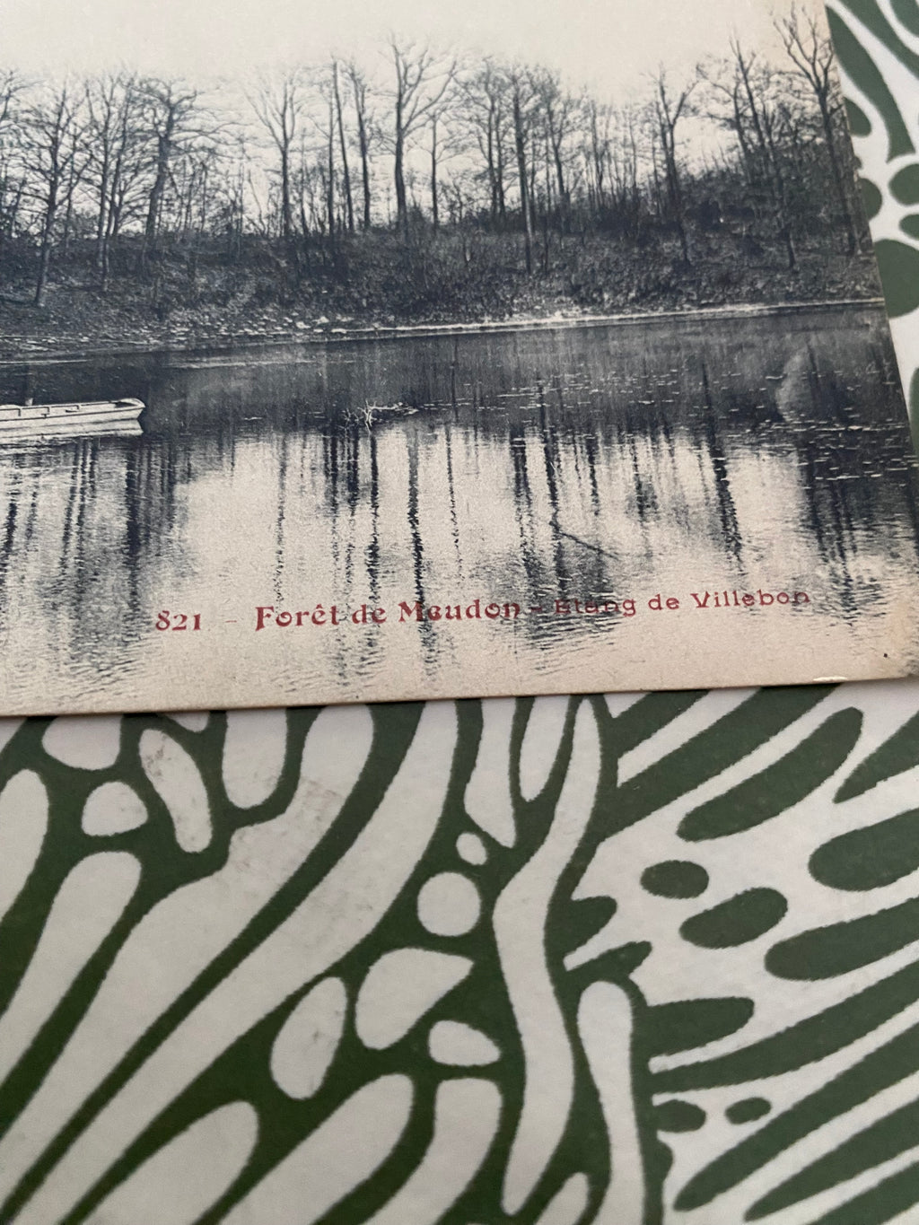 Carte postale ancienne Forêt de Meudon Étang de Villebon
