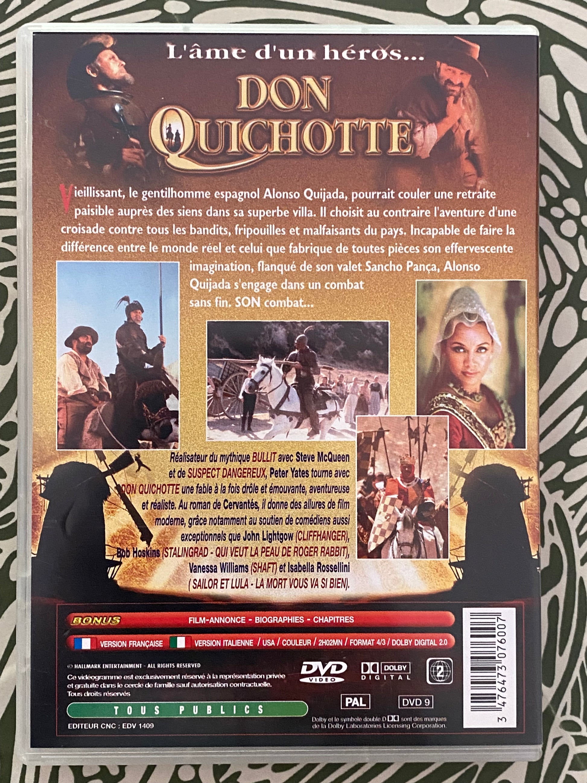 DVD film. Don Quichotte