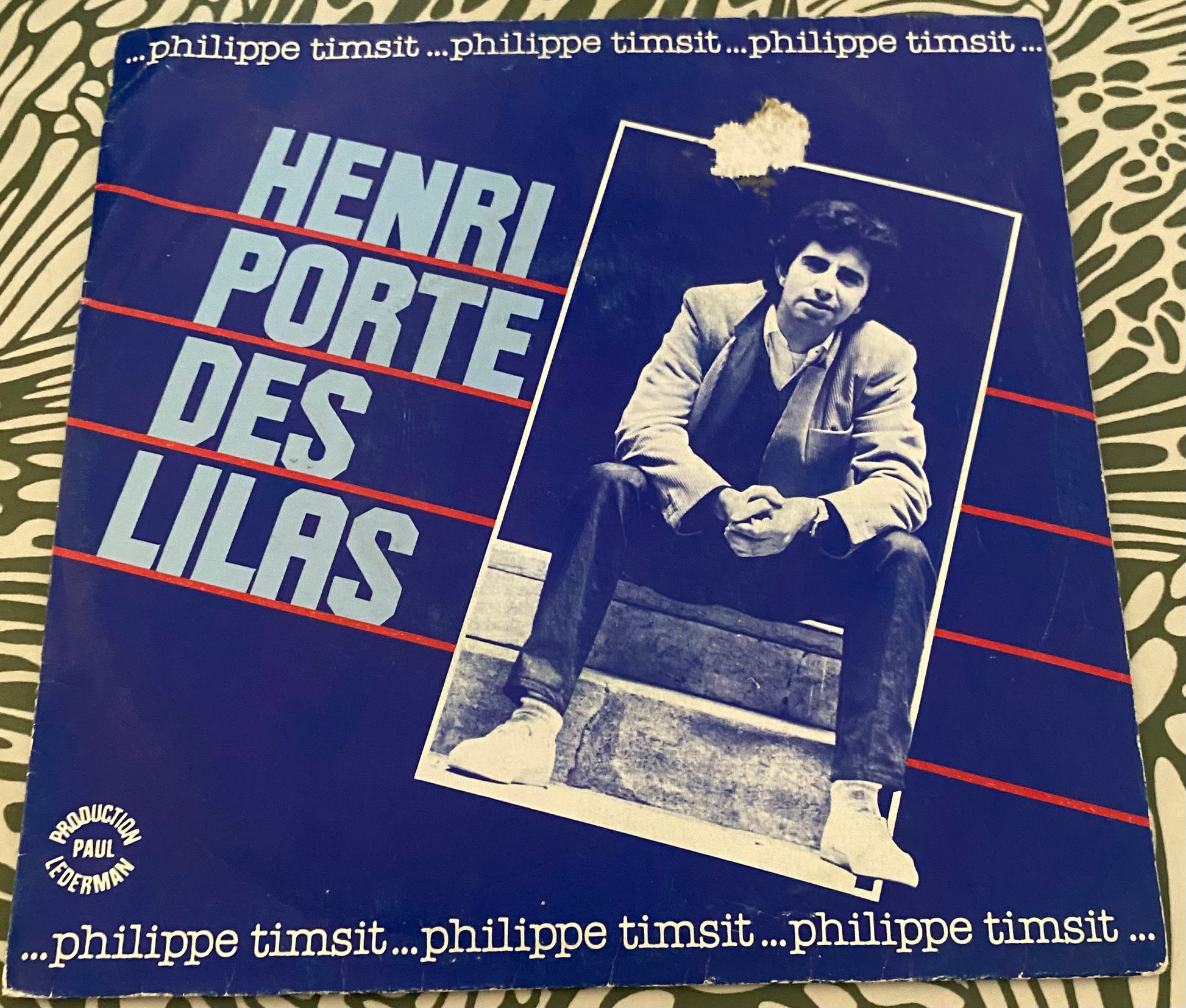 Disque vinyle 45 tours Philippe Timsit. Henri Porte des Lilas