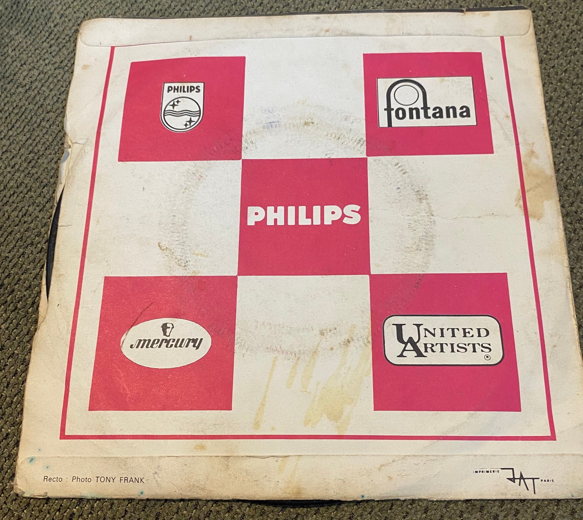Disque vinyle Johnny Hallyday. Je suis l’amour