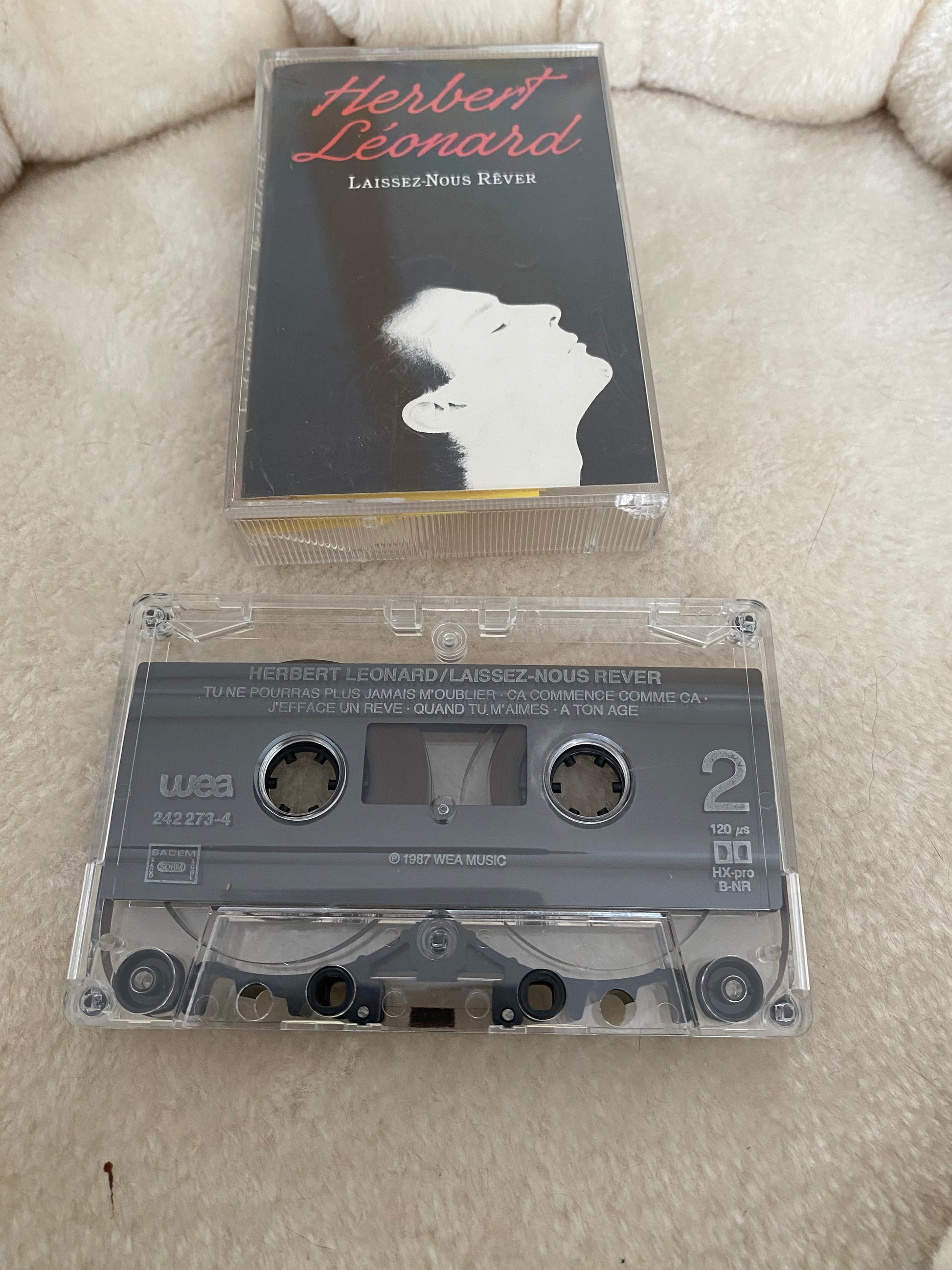 Cassette audio Herbert Léonard. Laissez nous rêver