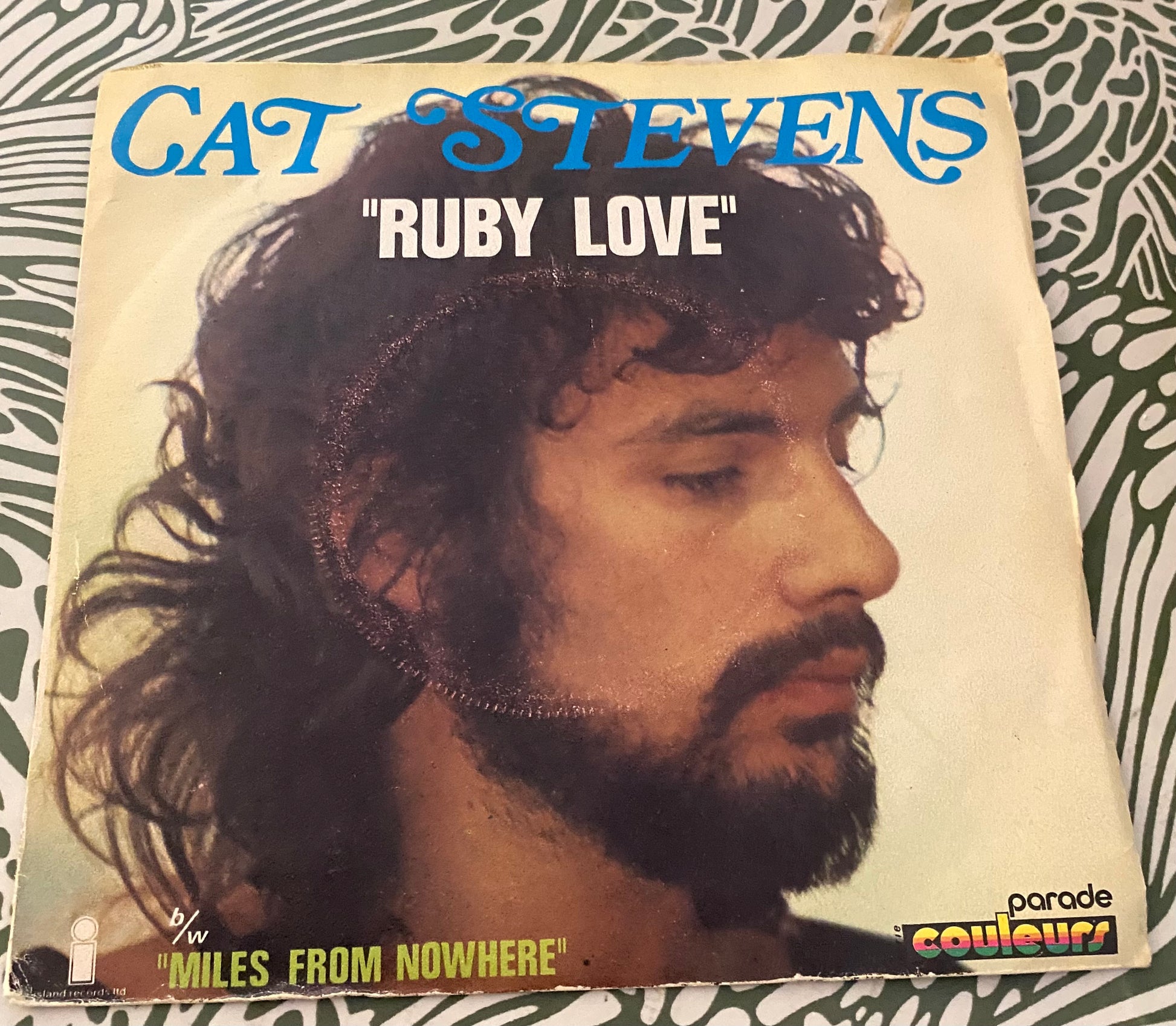 Disque vinyle 45 tours Cat Stevens Ruby love.