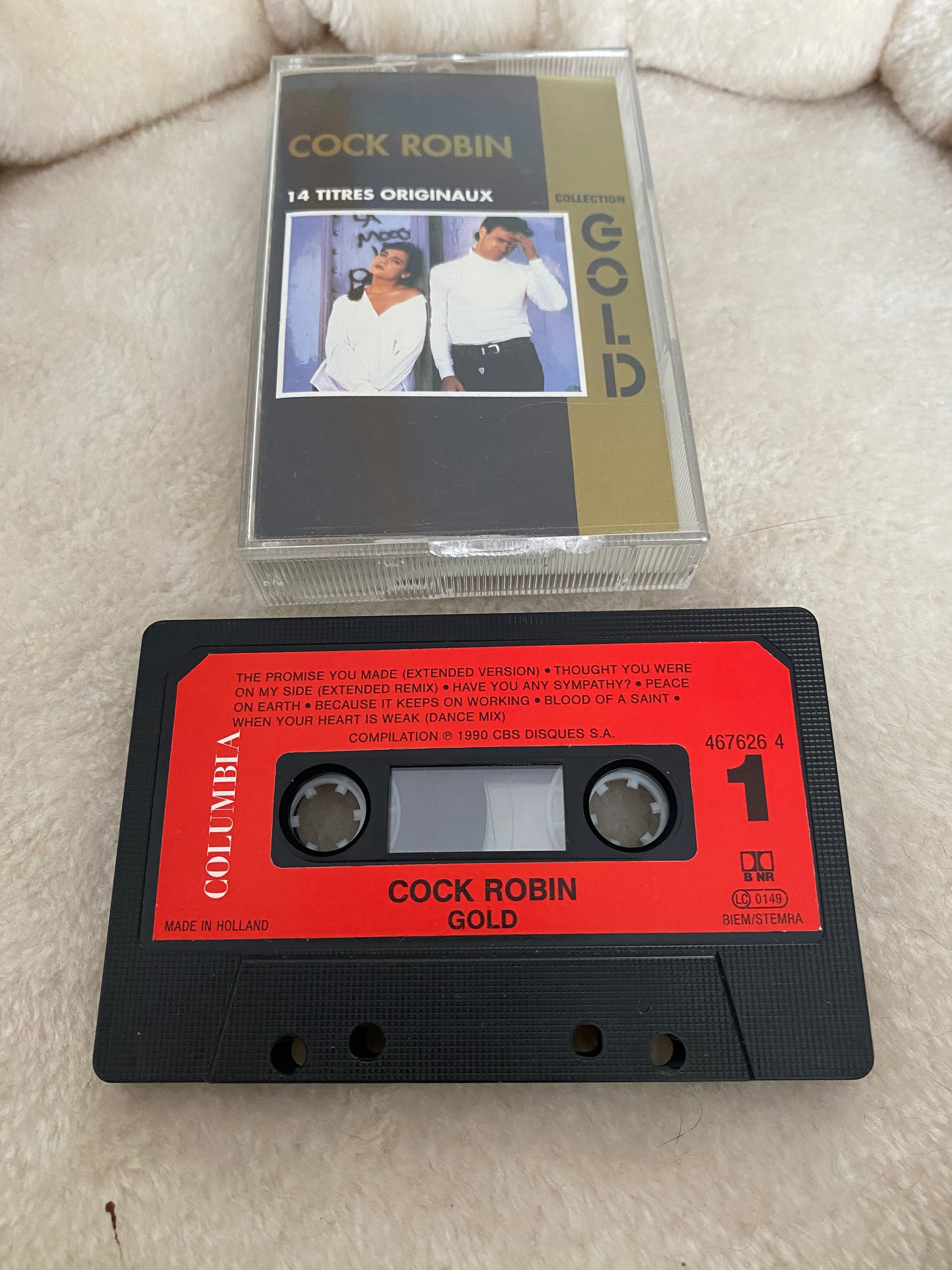 Cassette audio Cock Robin. Gold
