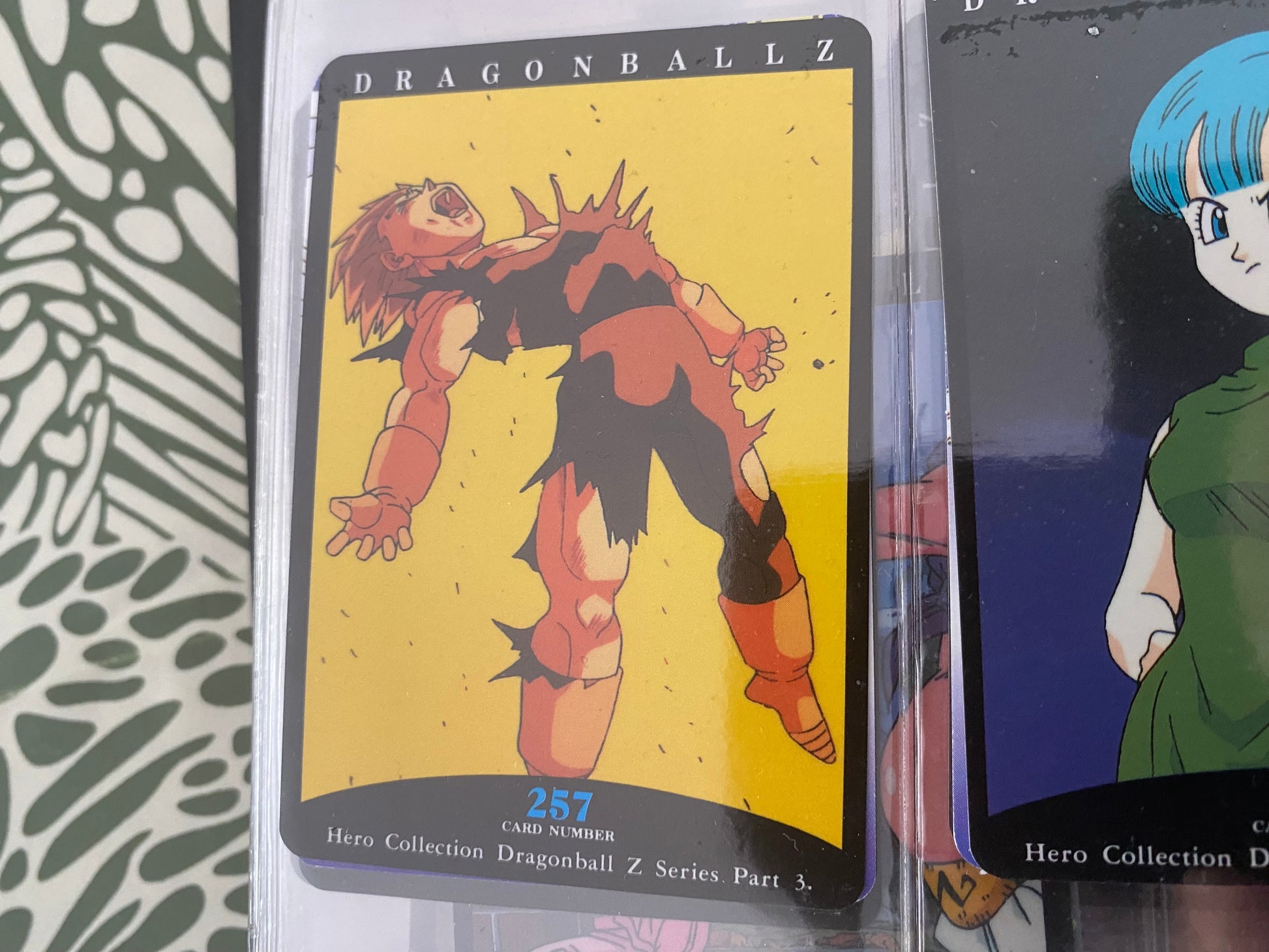 Dragon Ball Z part 3 cartes de collection numéro 257.258.259.260 Lot de 4