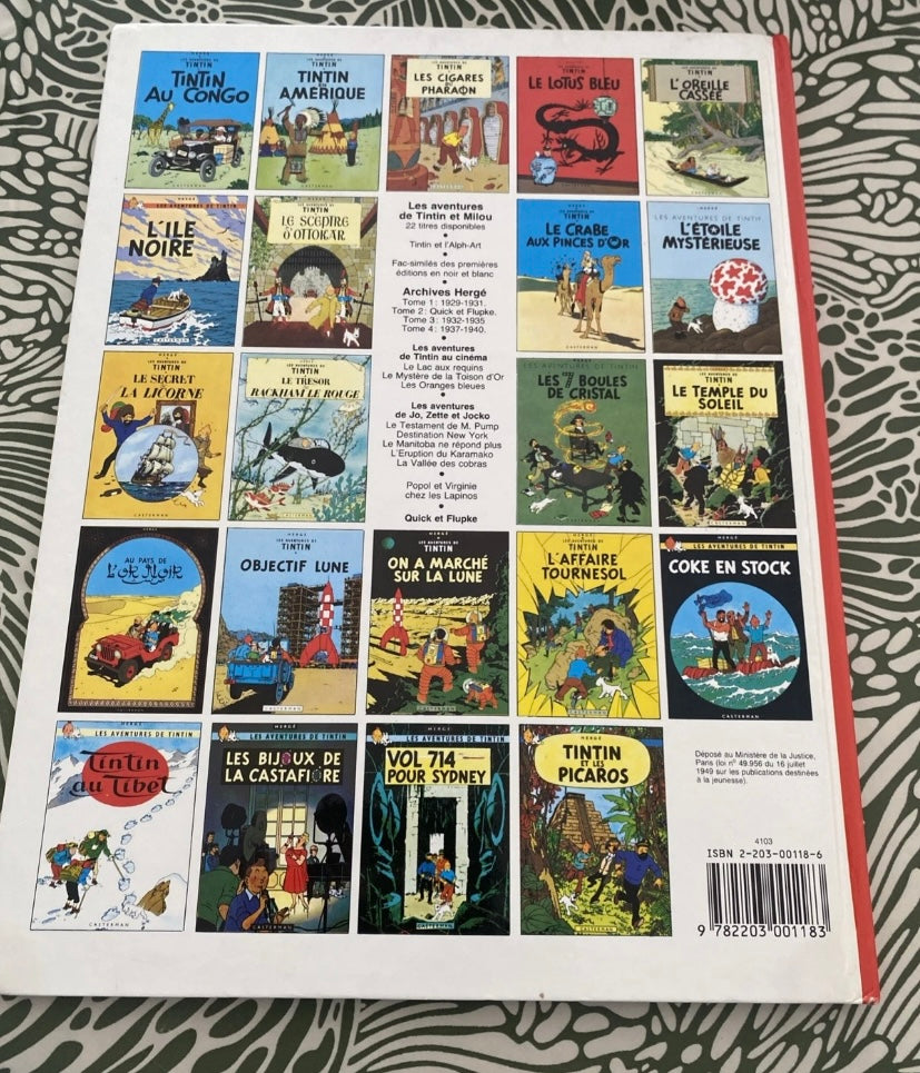 BD Tintin Coke en Stock. Hergé 1986.