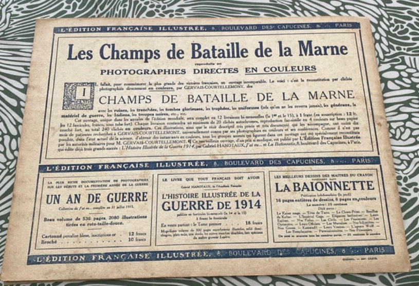 Revue Portfolio les champs de bataille de la Marne. Numéro 10. Début 1900