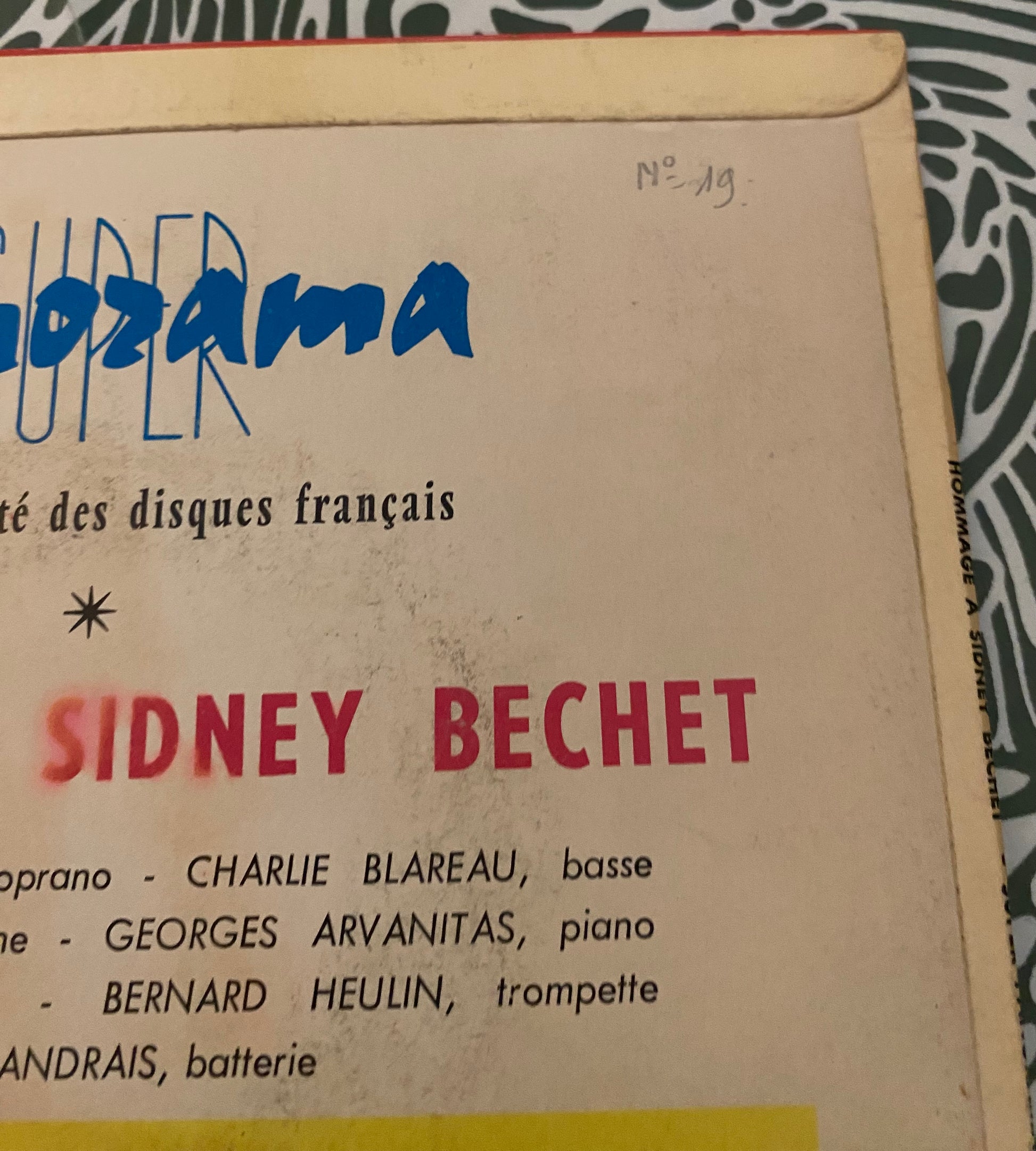 Disque vinyle 45 Tours Sydney Bechet. Hommage. Les oignons