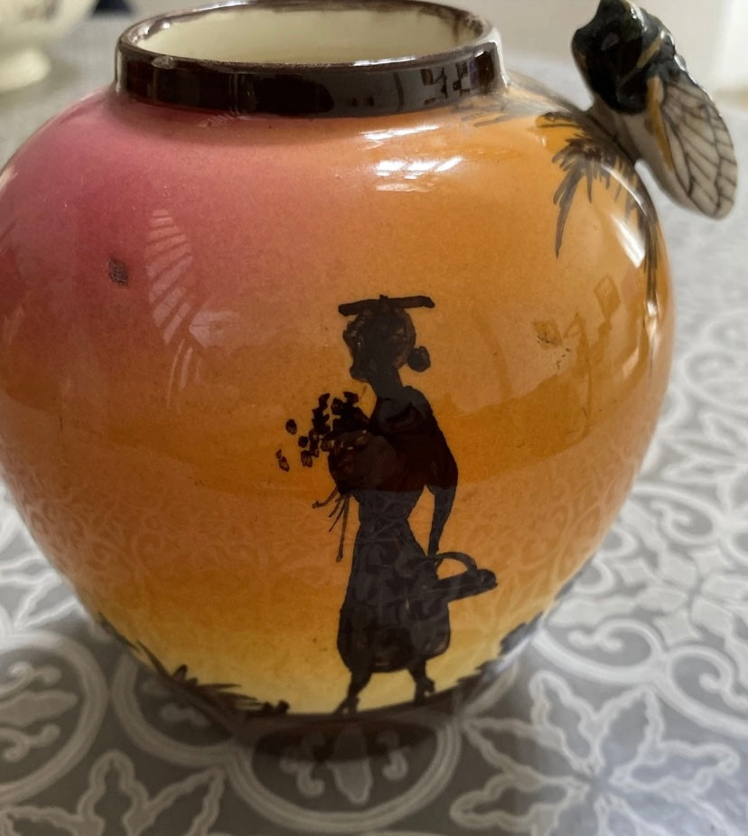 Vallauris petit vase ancien. Provençale Grillon