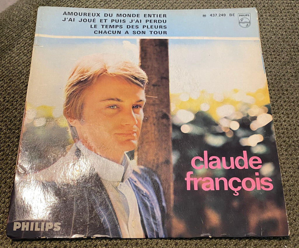 Disque vinyle 45 Tours Claude François Amoureux du monde entier