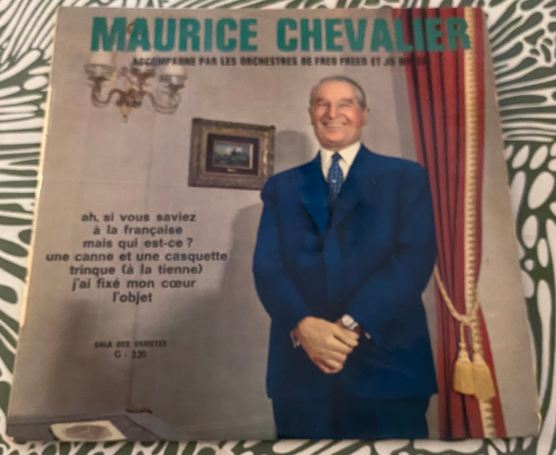 Disque vinyle 45 tours Maurice Chevalier. Ah, si vous saviez