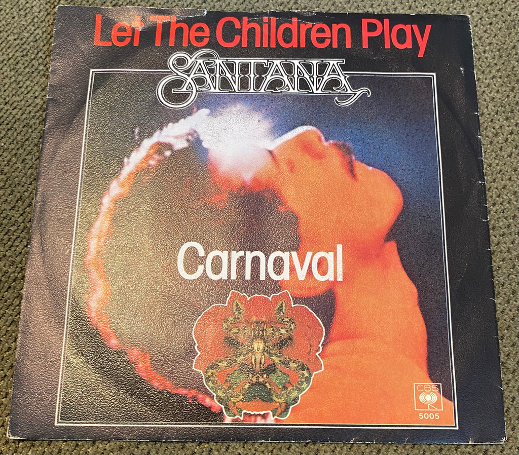 Disque vinyle 45 tours Santana. Let the Children play