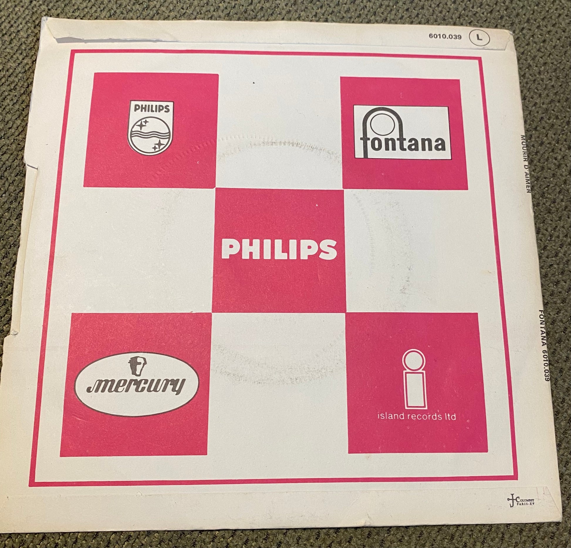 Disque vinyle 45 tours Bande originale du film Mourir D’aimer D’Andre Cayatte