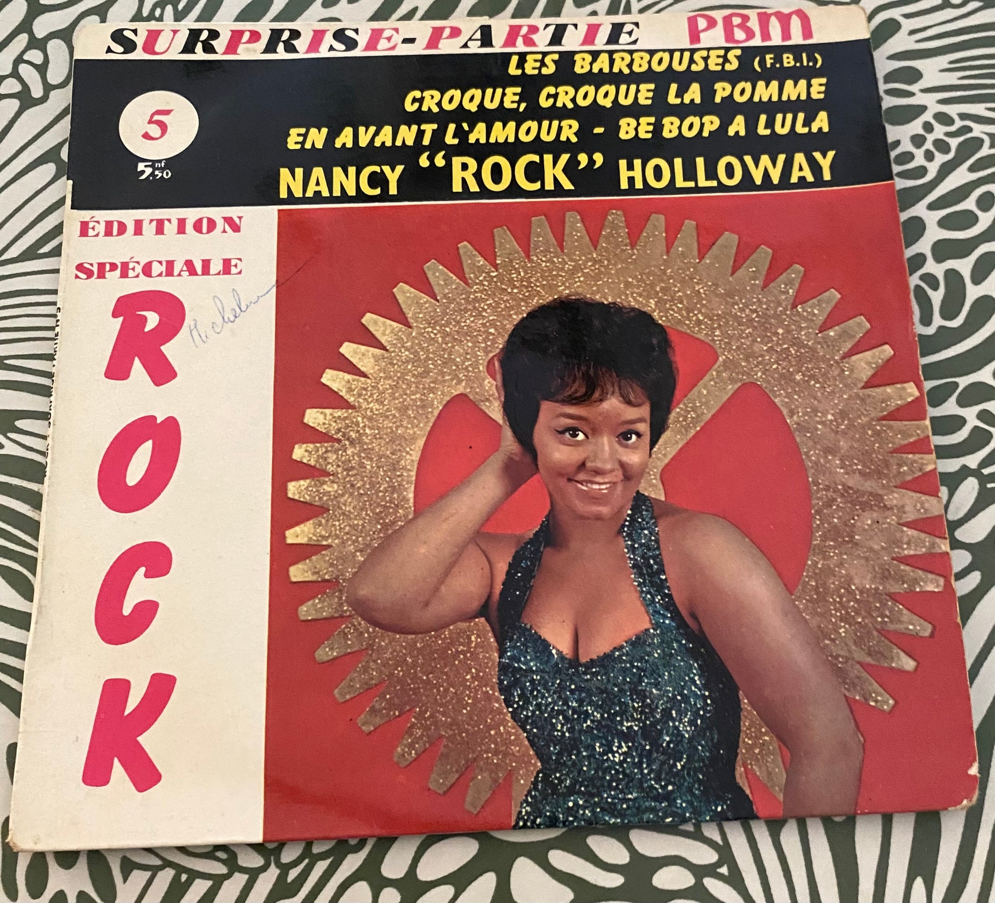 Disque vinyle 45 Tours. Surprise partie Édition Rock. Les barbouses