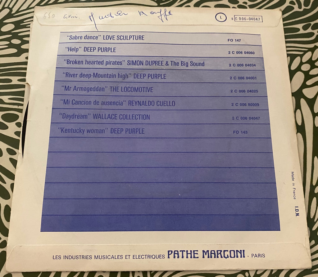 Disque vinyle 45 Tours Day Dream. Wallace collection