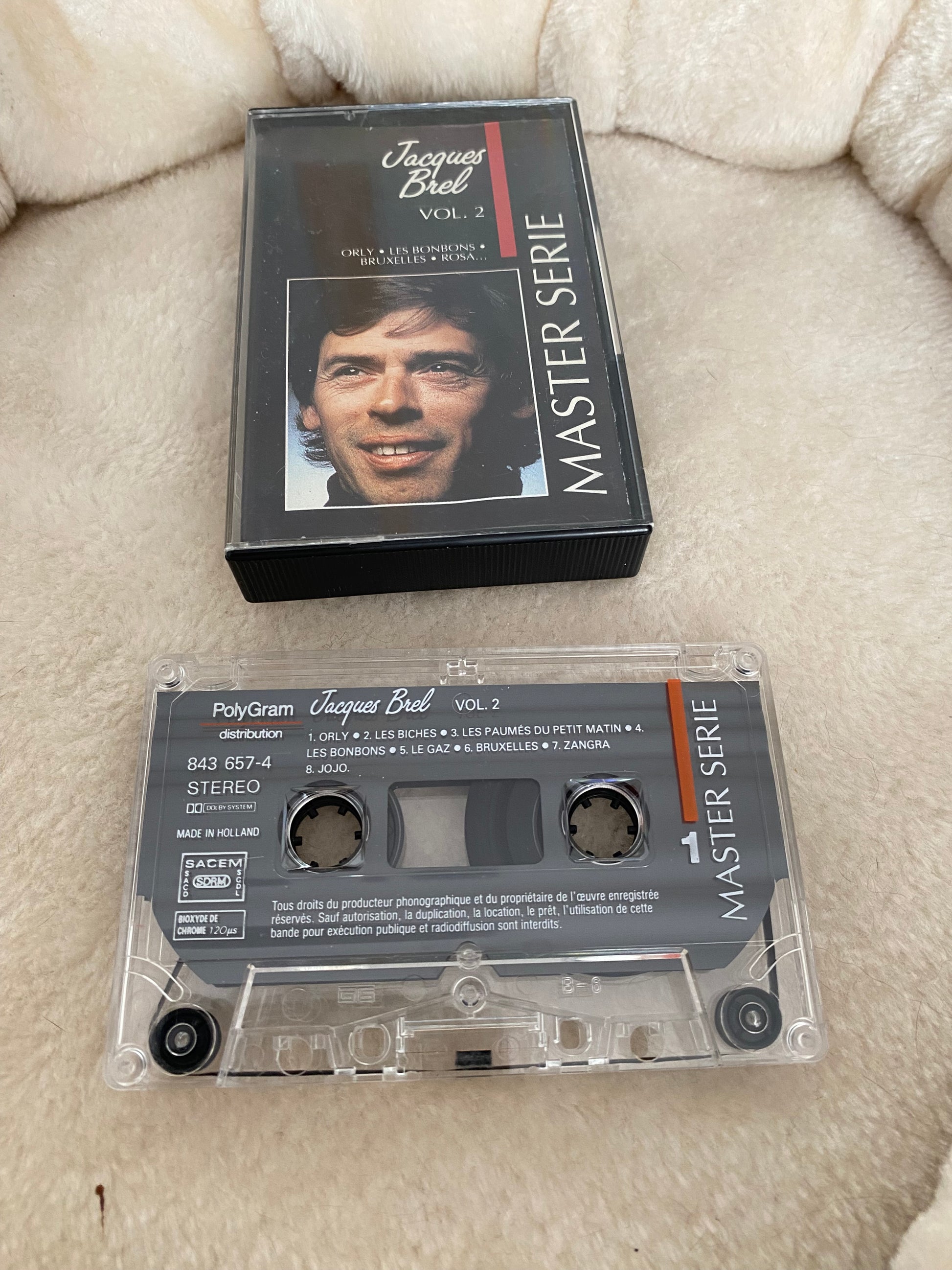 Cassette audio Jacques Brel. Volume 2 master serie