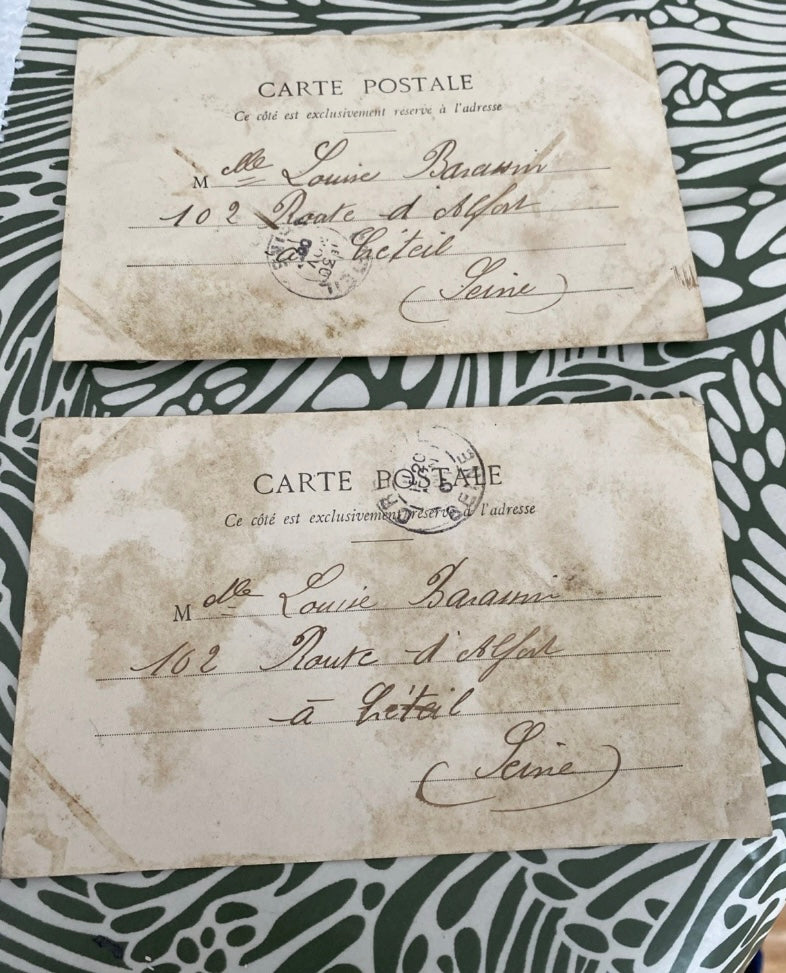 Cartes postales anciennes Les Baisers. Édition A. G. 1905