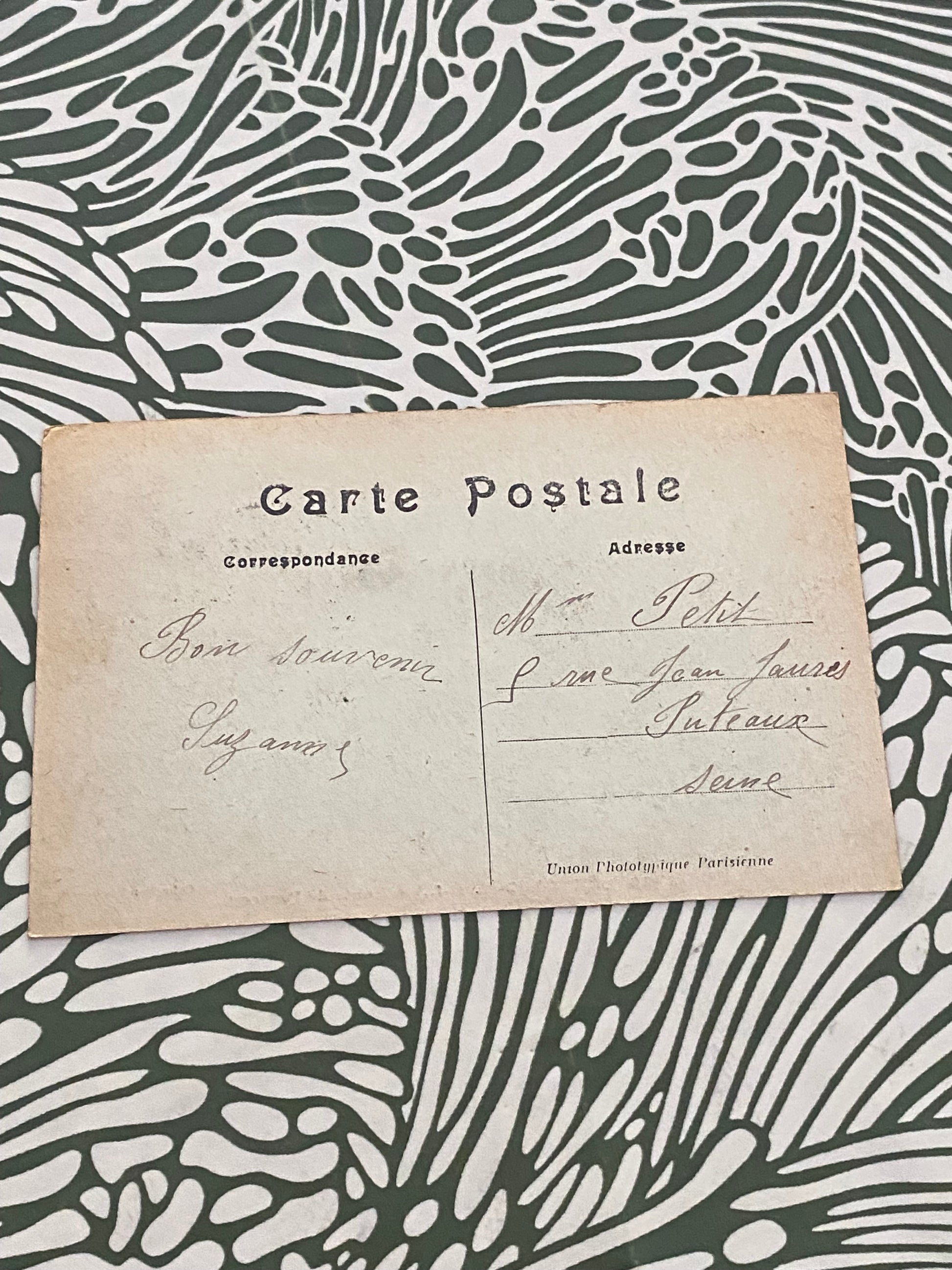Carte postale ancienne Génelard route de Perrecy