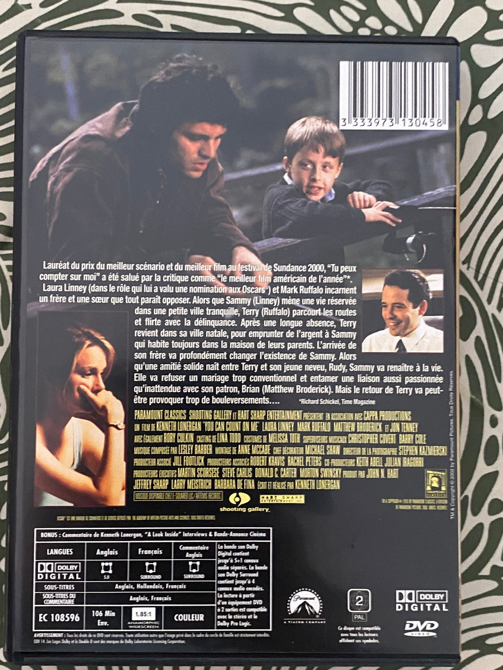 DVD film. Tu peux compter sur moi