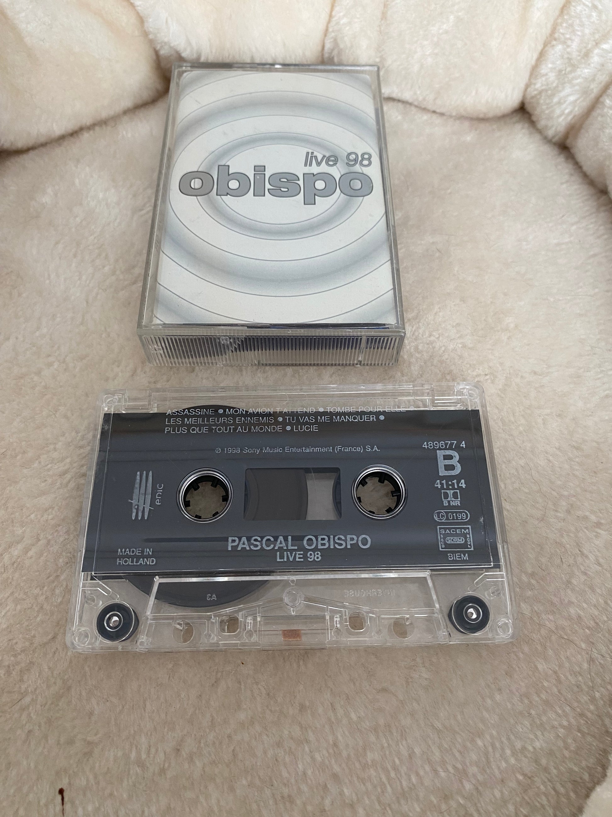 Cassette audio Obispo Live 98.